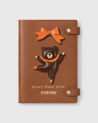 BALLERINA BEAR NA ORANGE NOTEBOOK