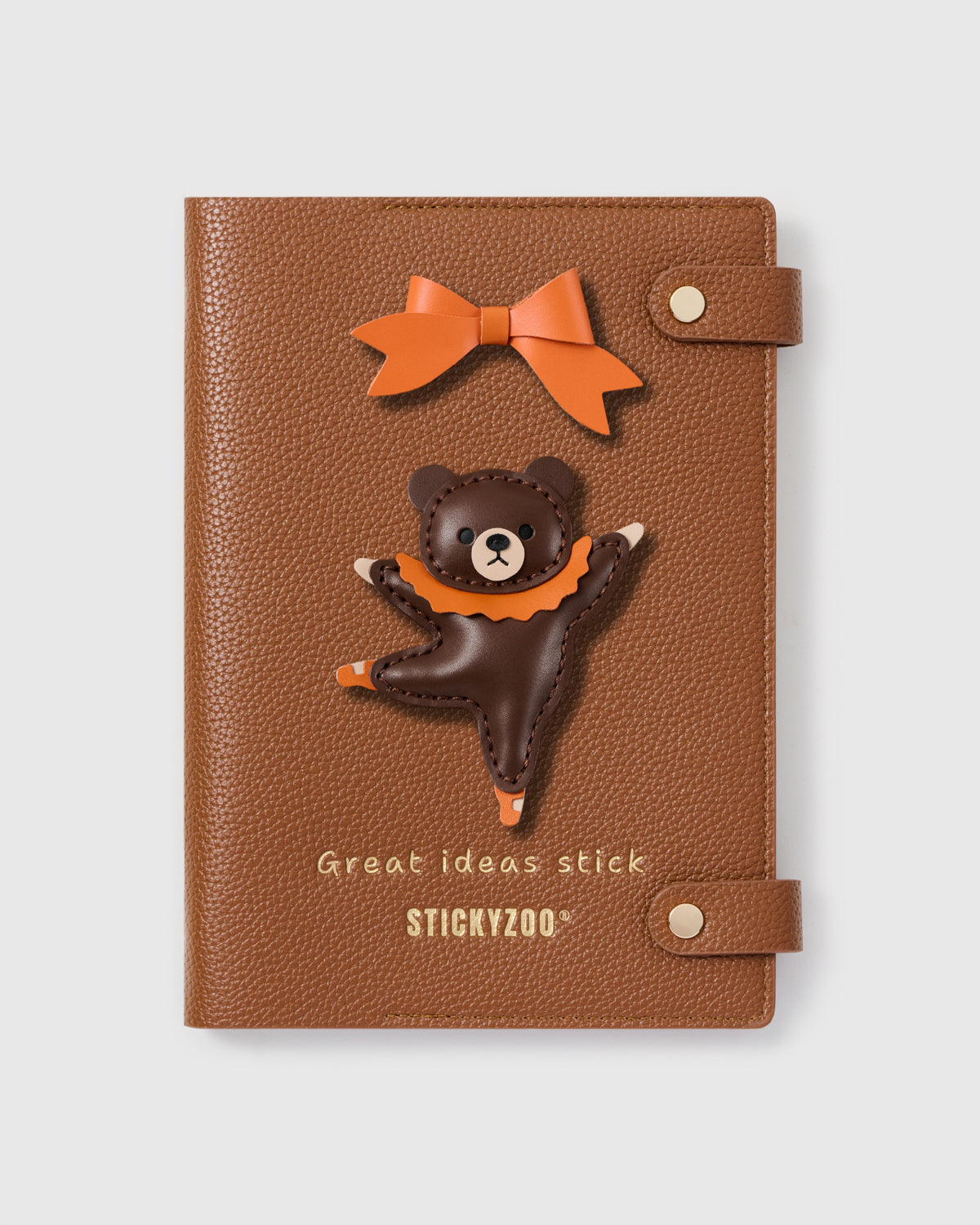 BALLERINA BEAR NA ORANGE NOTEBOOK