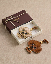 POODLE CHARM | EXCLUSIVE DROP — BROWN