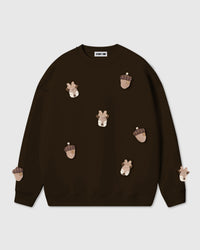 REINDEER AT ACORN NA MALAMBOT NA SWEATSHIRT