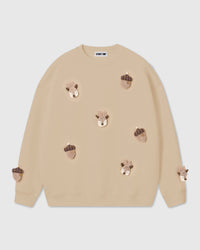 REINDEER AT ACORN NA MALAMBOT NA SWEATSHIRT