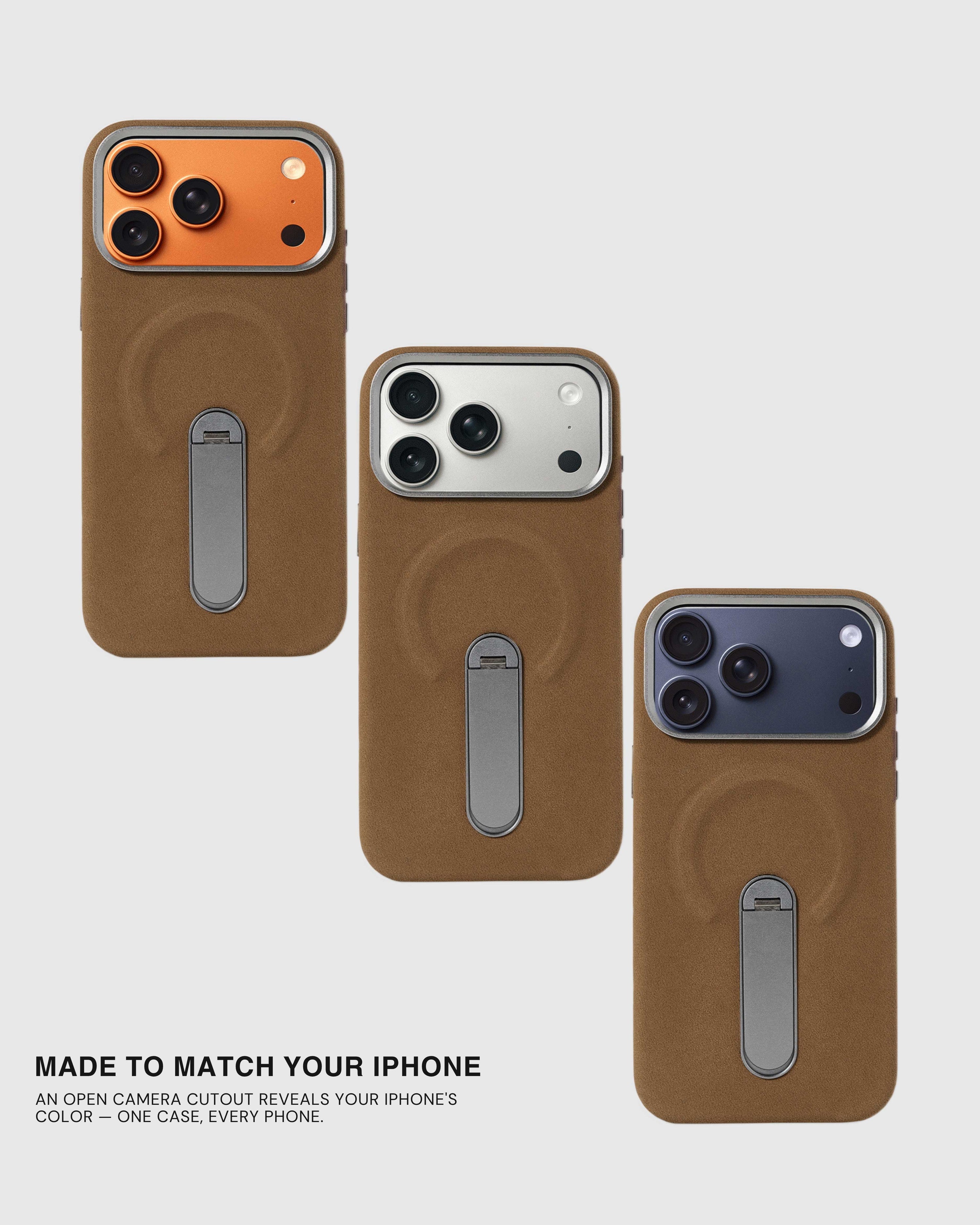 STAND CASE NG TELEPONO — OLIVE