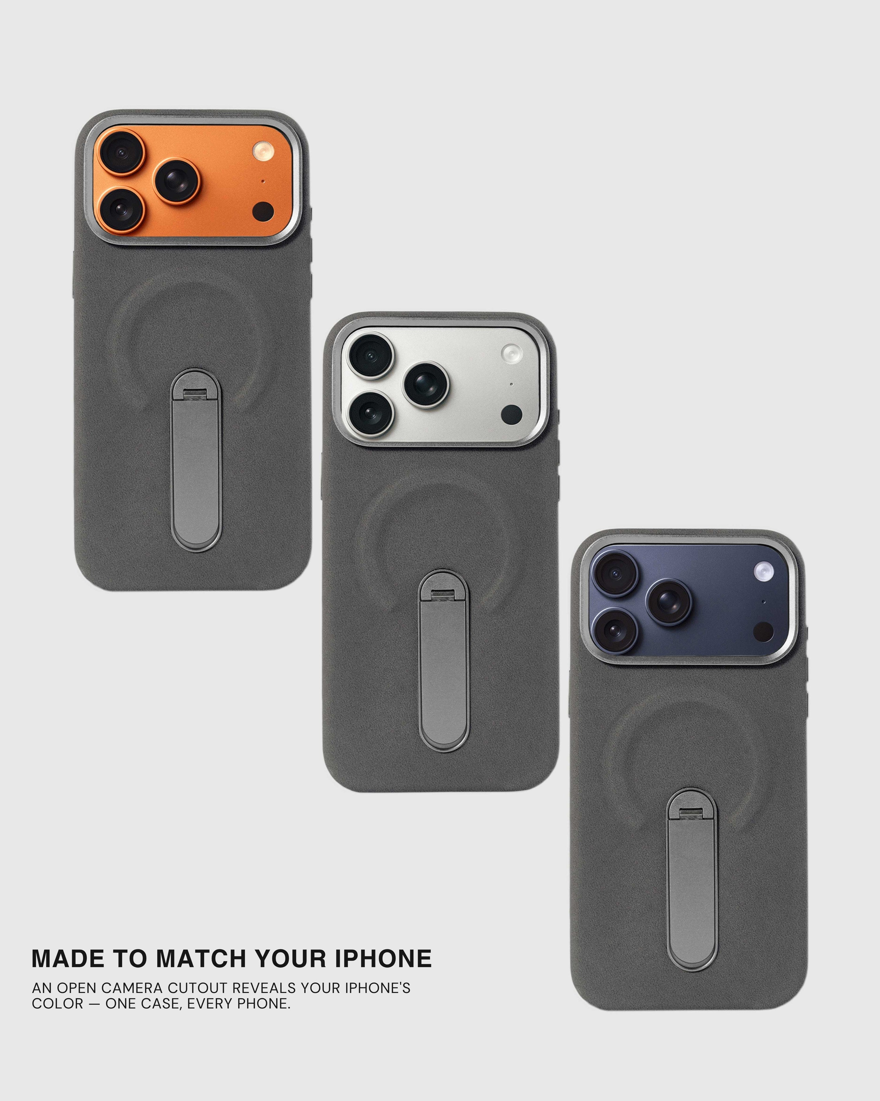 STAND CASE NG TELEPONO — GREY