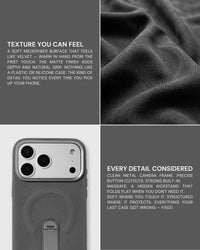 STAND CASE NG TELEPONO — GREY