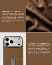 STAND CASE NG TELEPONO — OLIVE