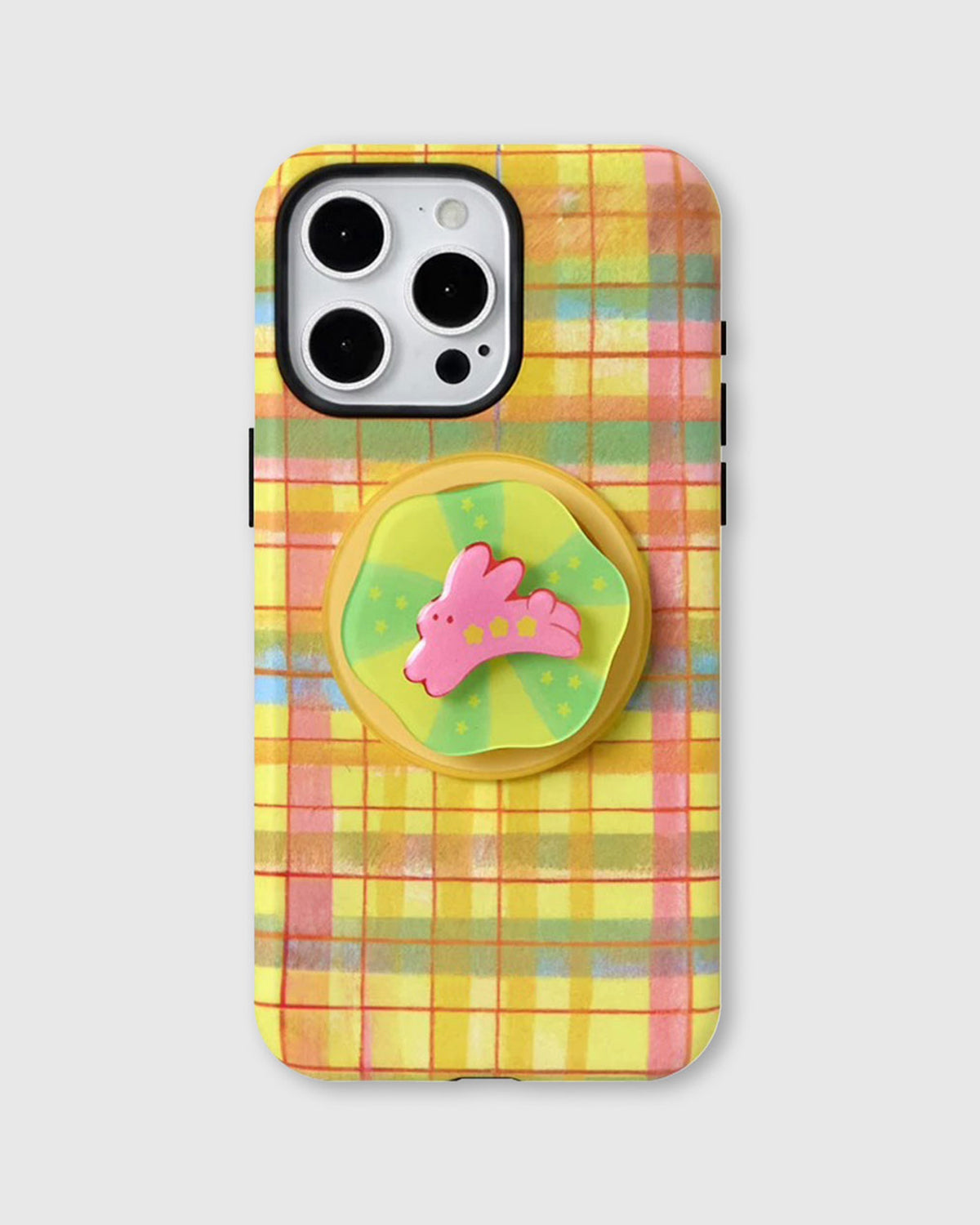 PLAID NA KUNEHONG POP NA CASE NG TELEPONO