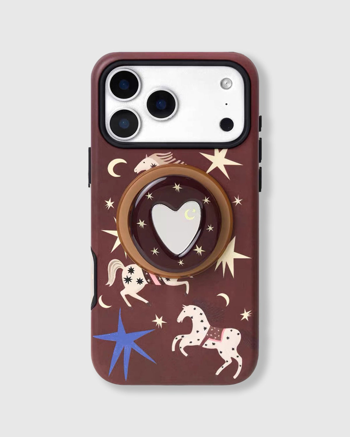 CELESTIAL HORSE HEART NA CASE NG TELEPONO