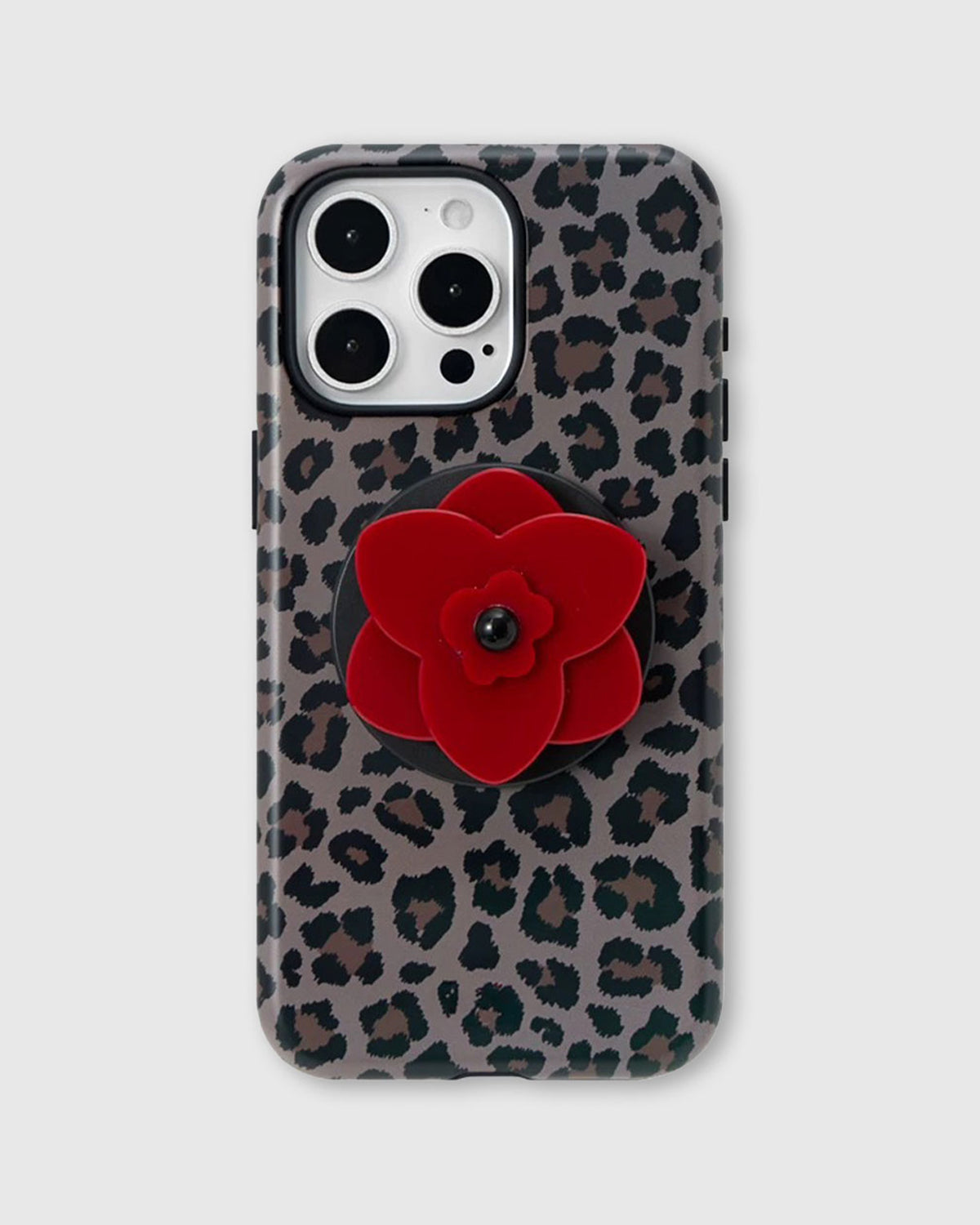 LEOPARD PULANG BULAKLAK NA CASE NG TELEPONO