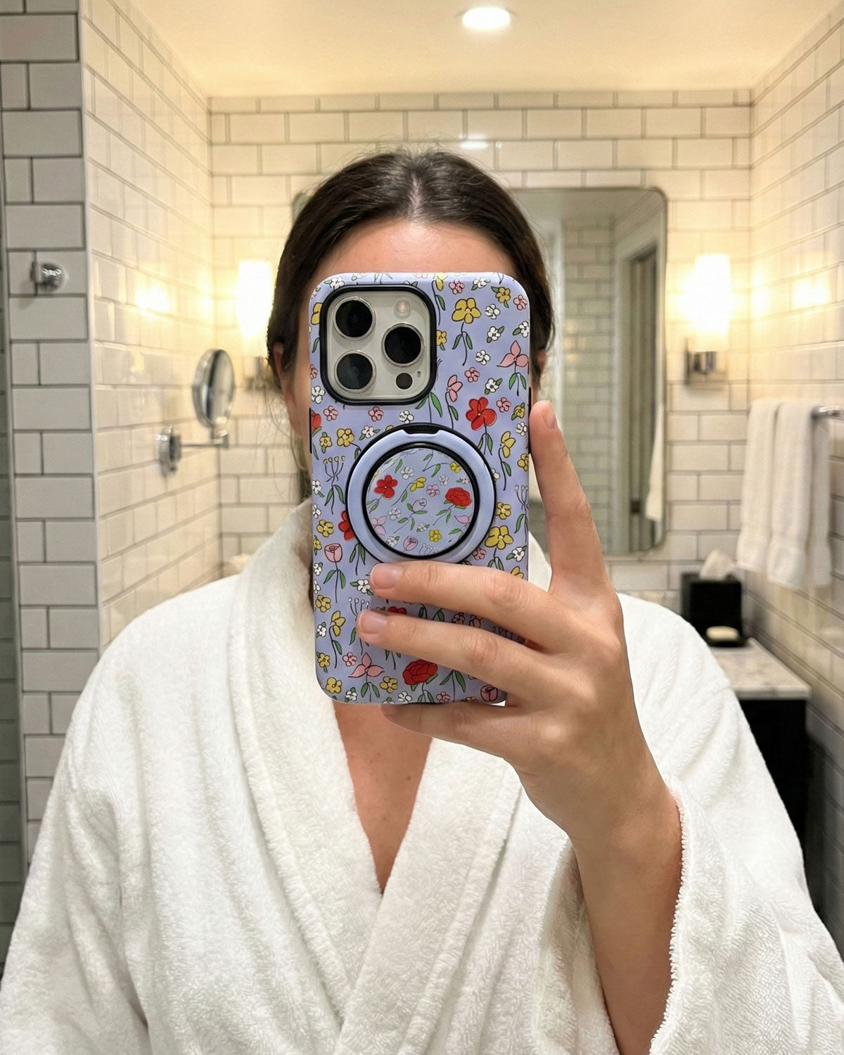 LAVENDER WILDFLOWER NA CASE NG TELEPONO