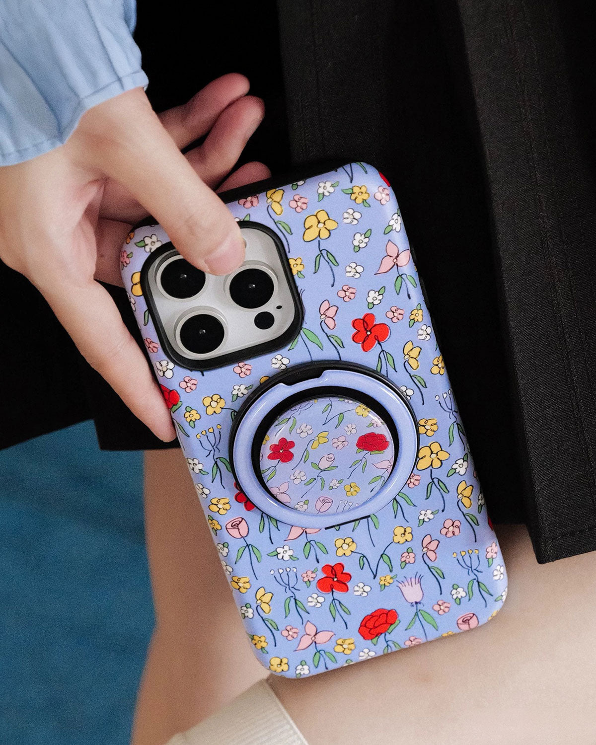 LAVENDER WILDFLOWER NA CASE NG TELEPONO
