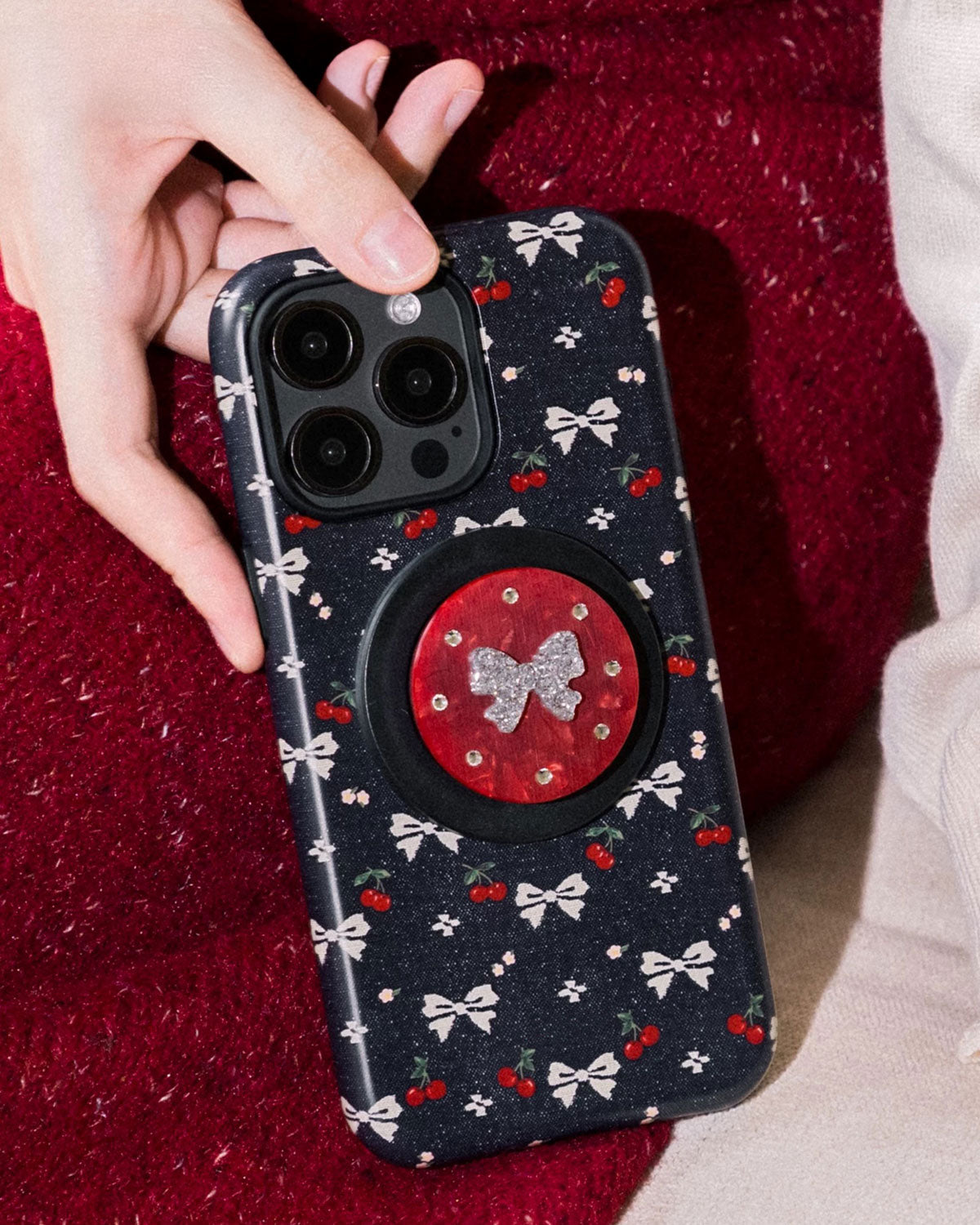 CHERRY BOW NIGHT NA CASE NG TELEPONO