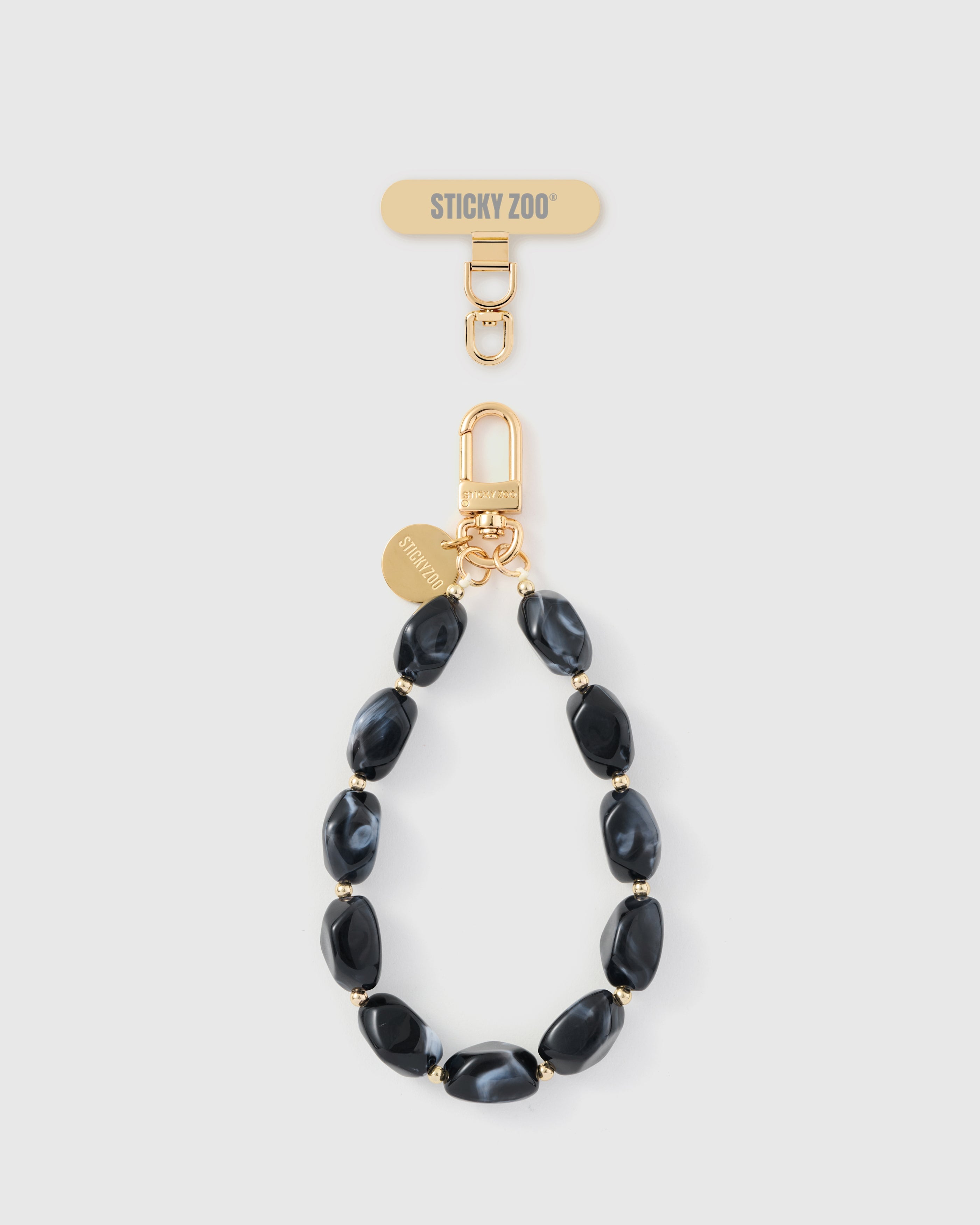 OBSIDIAN AGATE NA PANG-STRAP SA TELEPONO