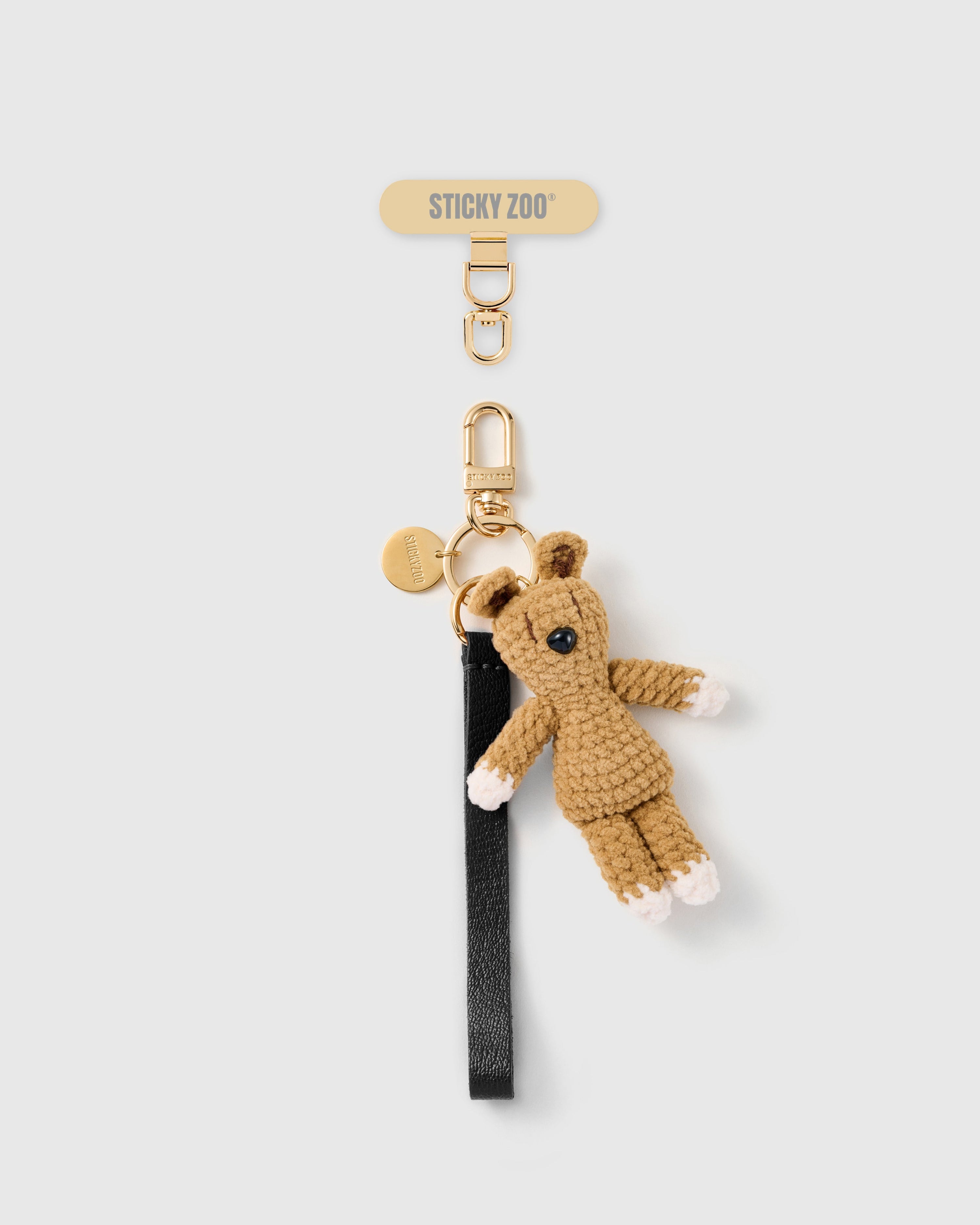 NOIR BUNNY LEATHER STRAP NG TELEPONO