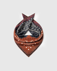 SADDLE BANDANA SILK SCARF