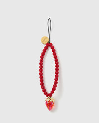 RUBY STRAWBERRY SPARKLE PHONE STRAP