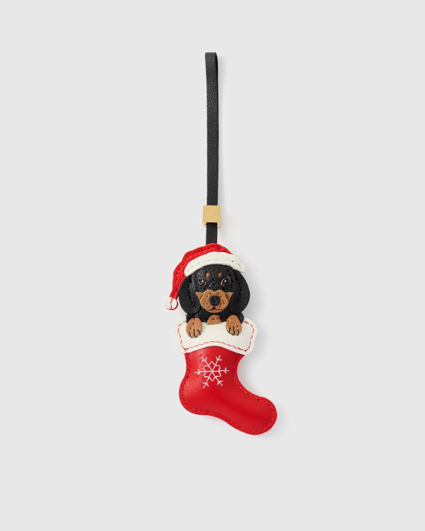 SANTA DACHSHUND NA STOCKING