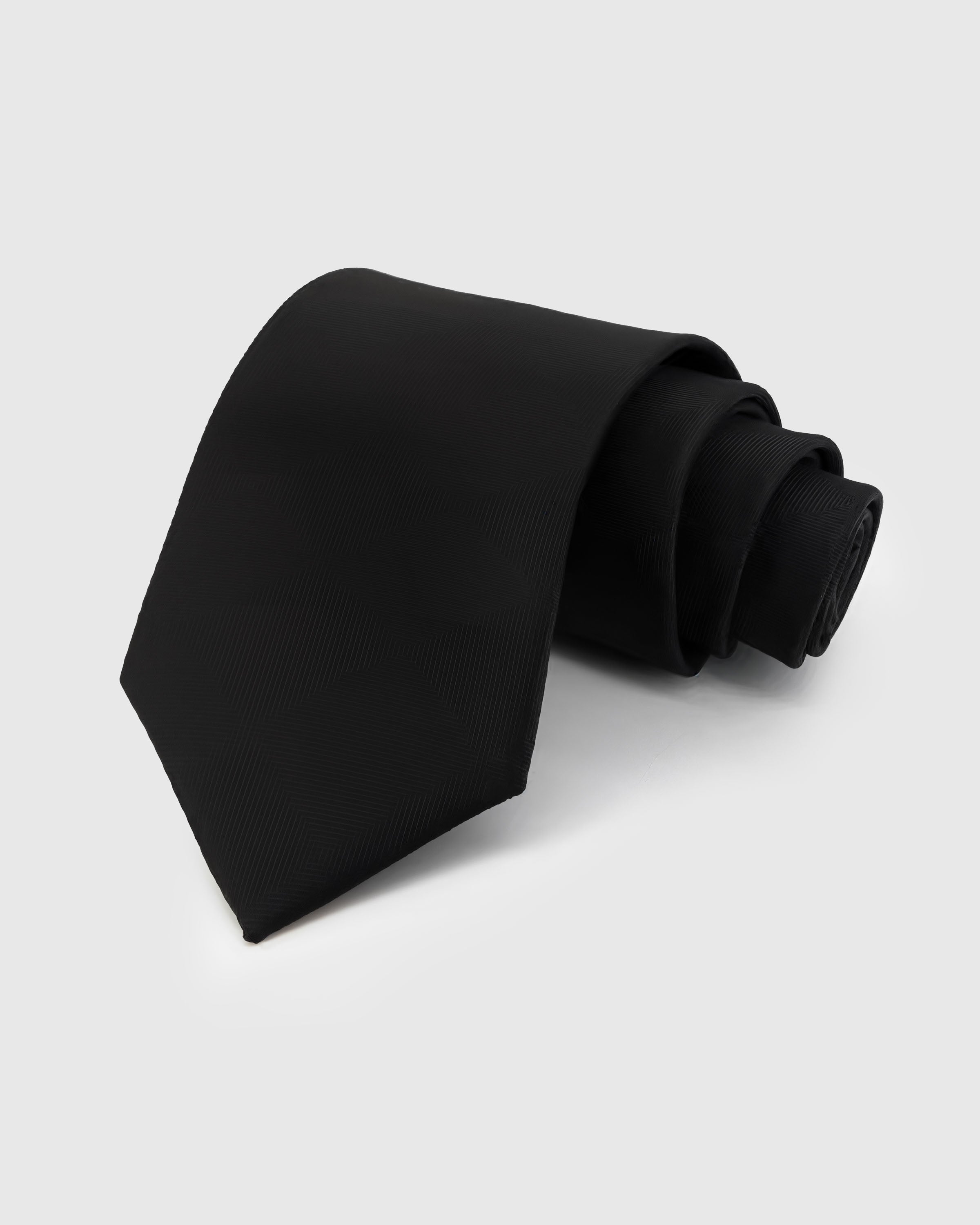 TIE NA ONYX HERRINGBONE