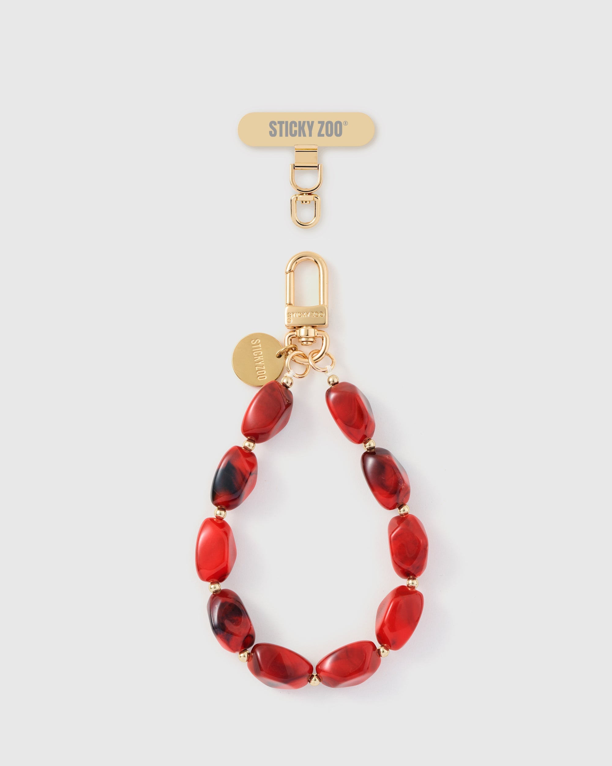 RUBY SMOKE AGATE NA PANG-STRAP SA TELEPONO
