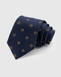 TIE NA NAVY QUATREFOIL
