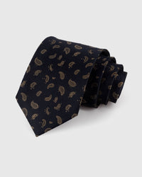 NOIR SCATTERED PAISLEY TIE