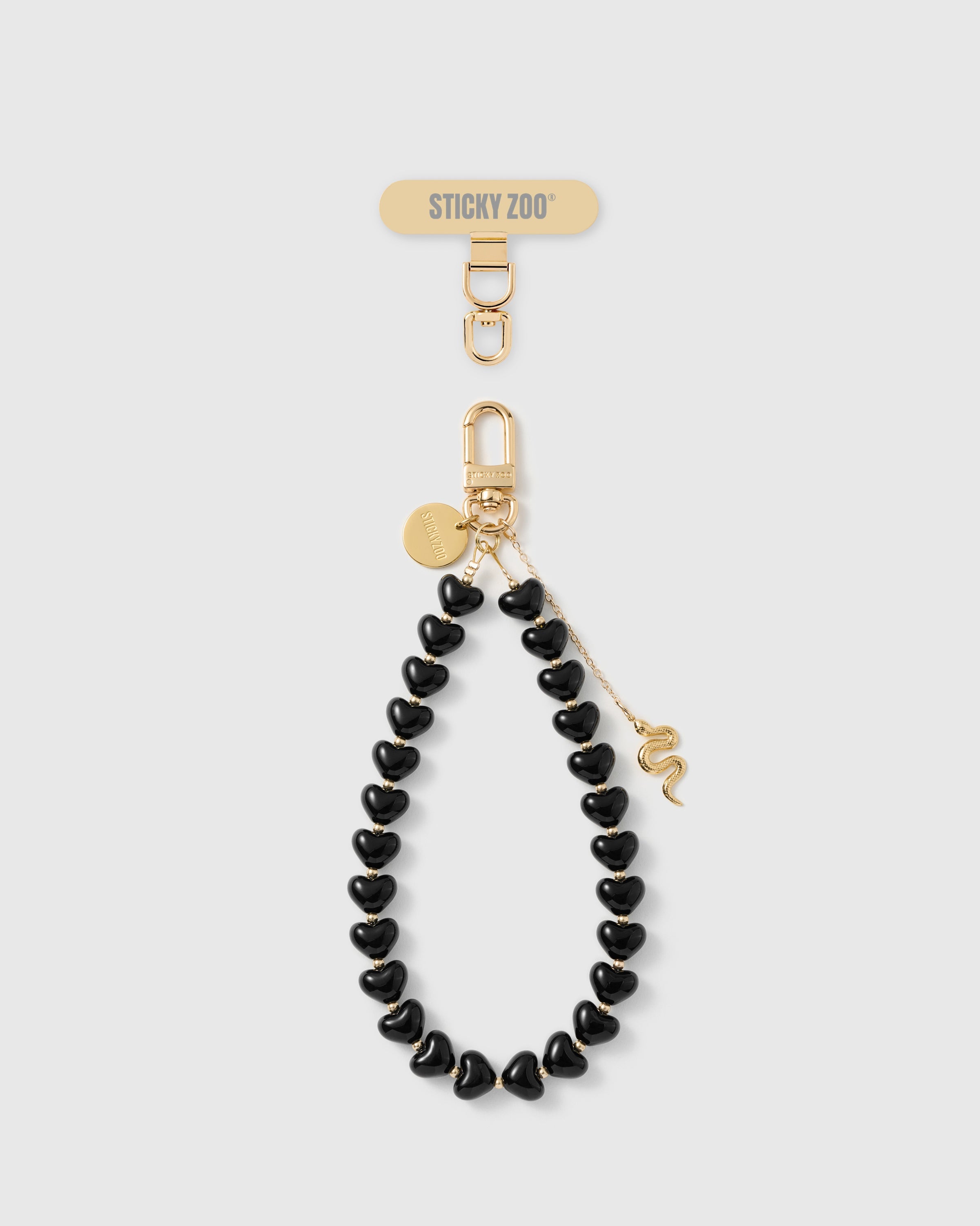 NOIR SNAKE HEART STRAP NG TELEPONO  