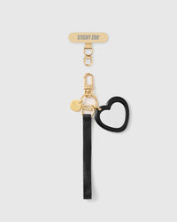 MIRROR HEART LEATHER STRAP NG TELEPONO  