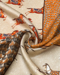 GALLOP PATCHWORK NA SILK SCARF
