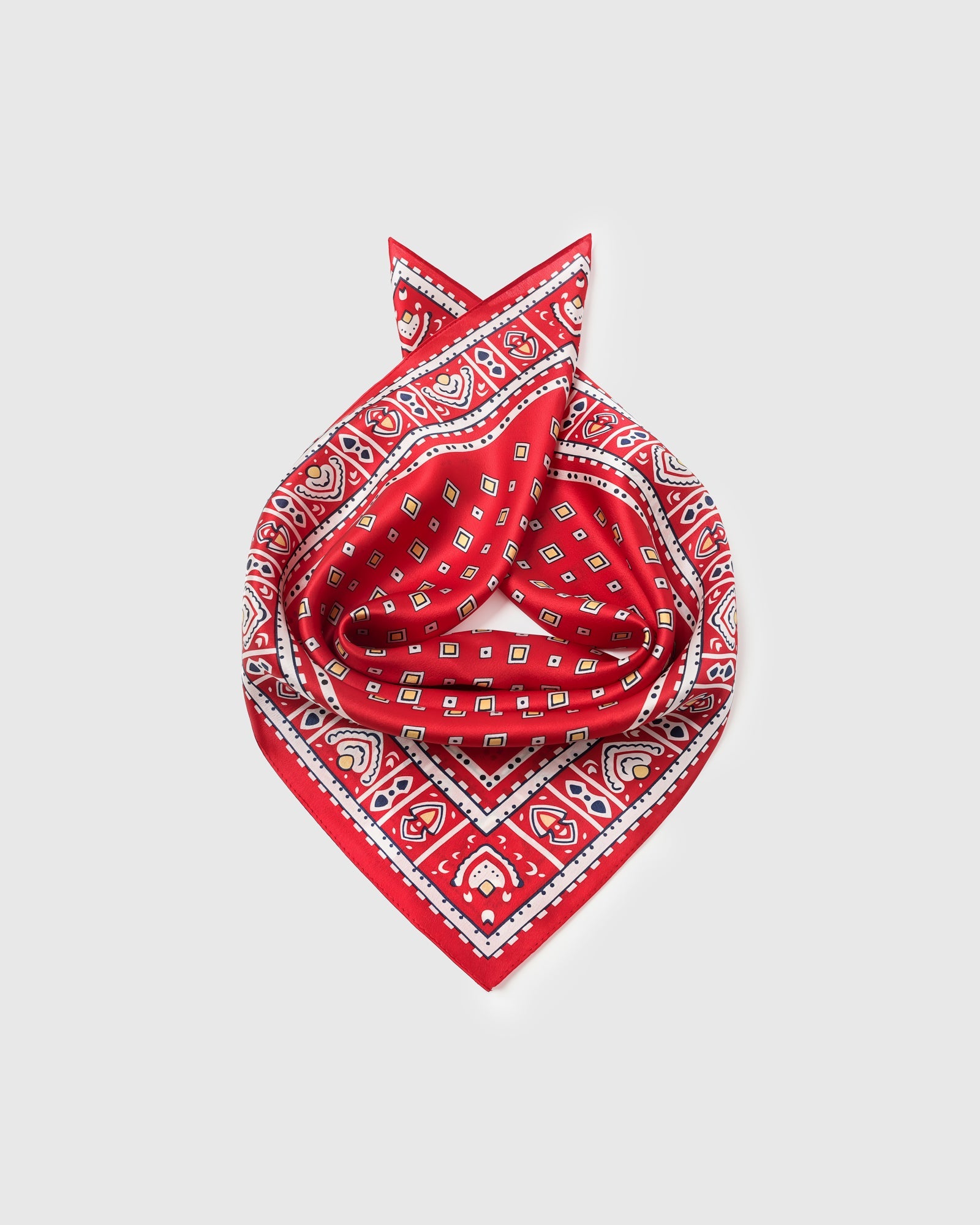 POPPY FOULARD NA SILK SCARF