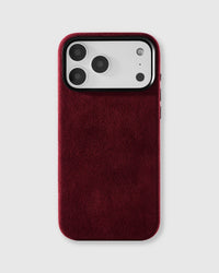 ALCANTARA CASE NG TELEPONO — BORDEAUX  