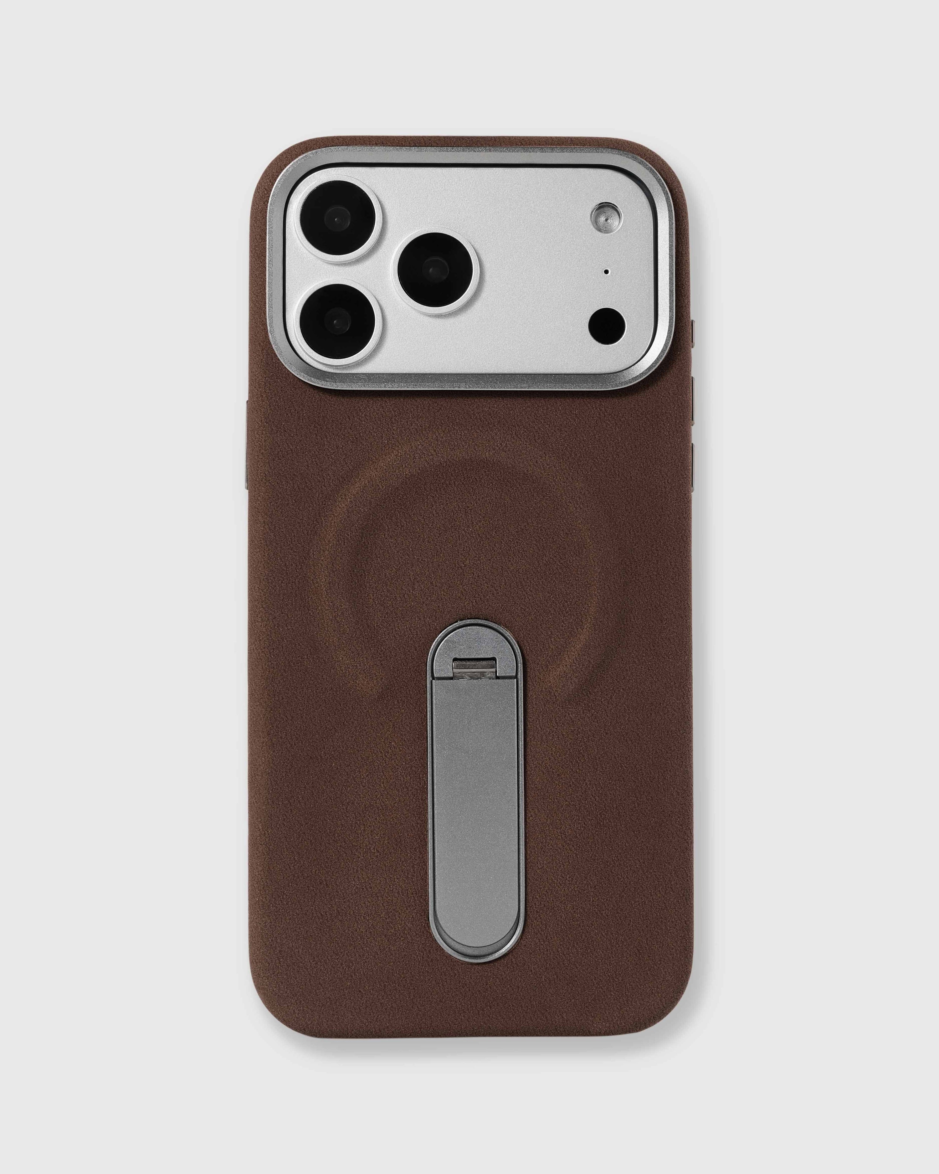 STAND CASE NG TELEPONO — BROWN
