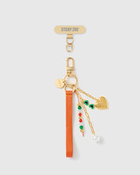 CHARM TRIO LEATHER STRAP NG TELEPONO  