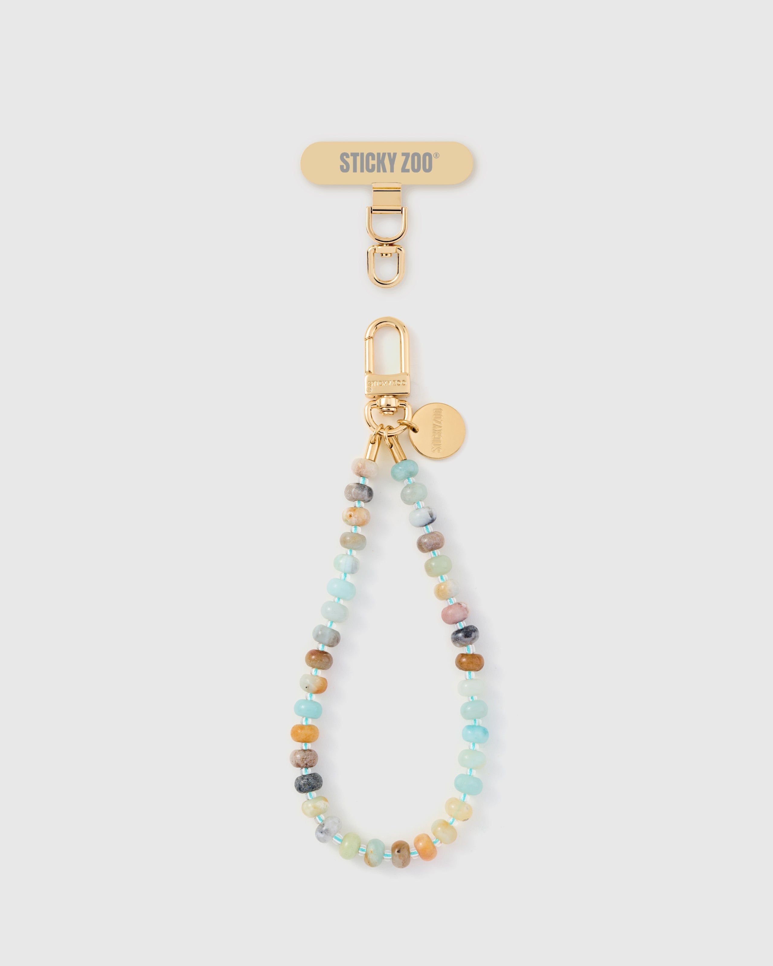 STRAP NG TELEPONO NA MAY AQUA AGATE ORBIT