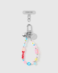 BLUSH FLOWER CLUSTER PHONE STRAP