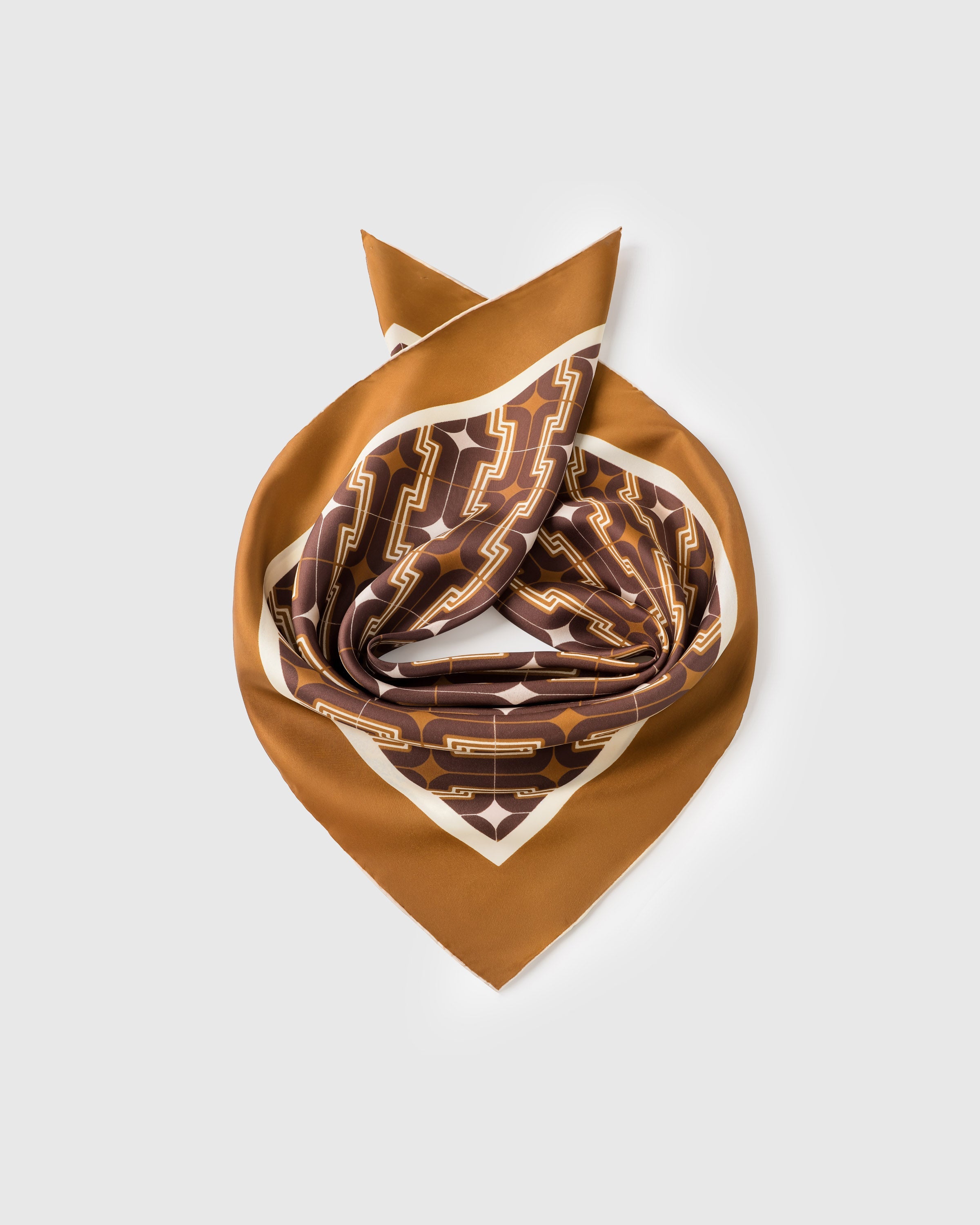TOBACCO DECO NA SILK SCARF