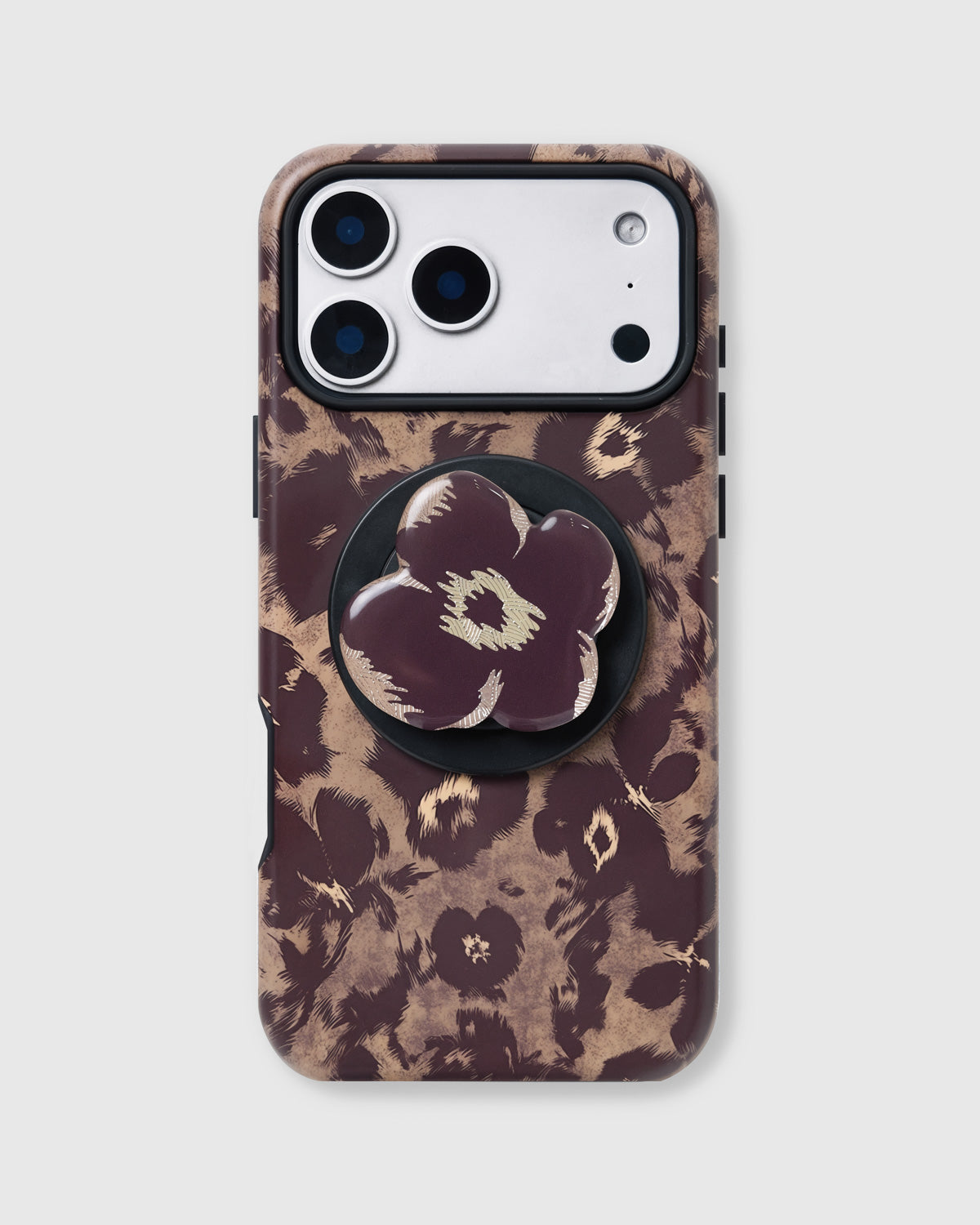 BURGUNDY POPPY NA CASE NG TELEPONO