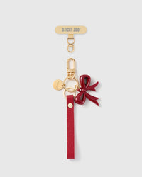 RUBY BOW LEATHER STRAP NG TELEPONO  