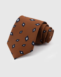 TALI NG COGNAC NA DIAMOND FOULARD
