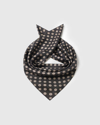 OBSIDIAN COIN NA SILK SCARF
