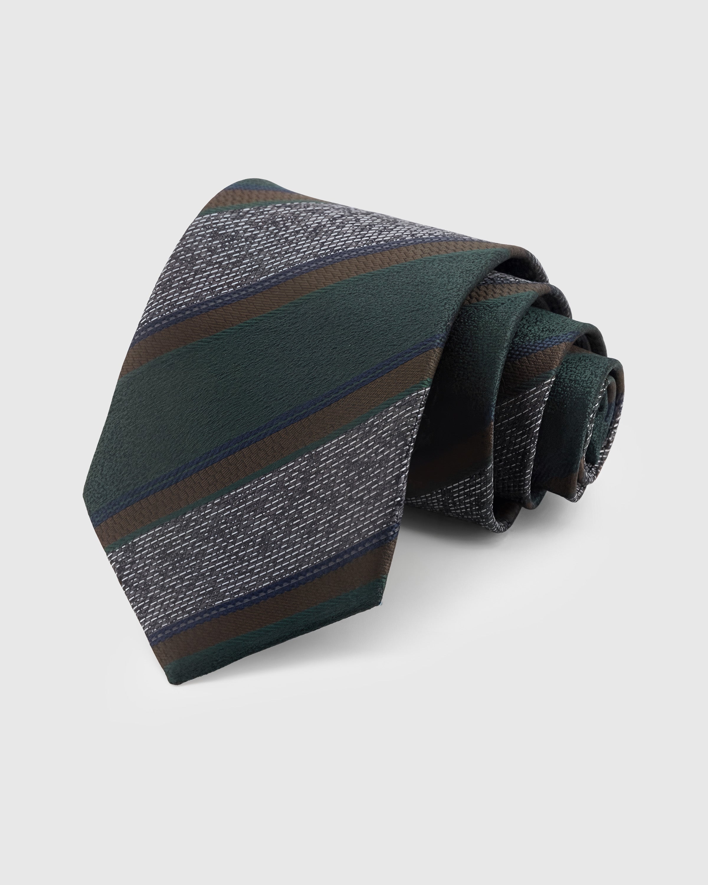 EVERGREEN TEXTURED STRIPE NA KWINTAS