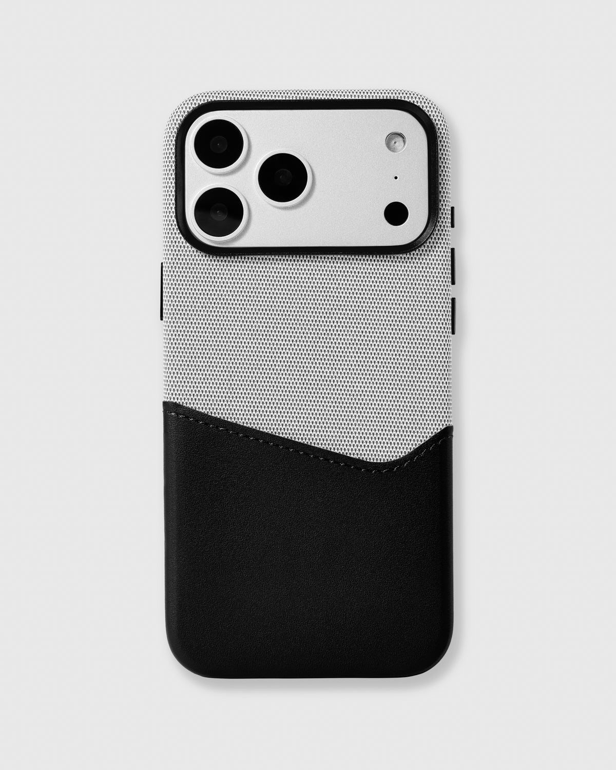 WALLET NA CASE PARA SA TELEPONO — GREY BLACK