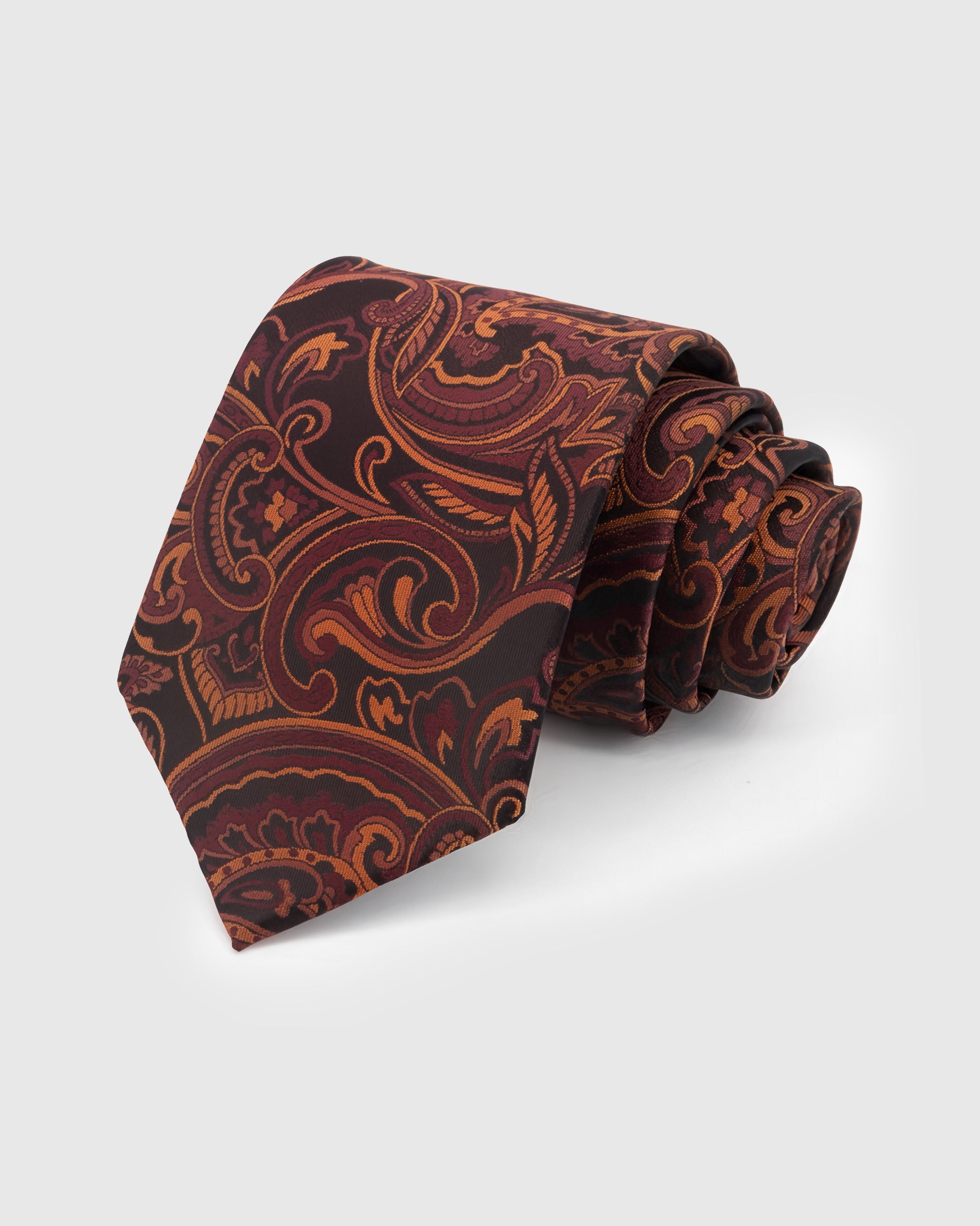 BURGUNDY PAISLEY TIE
