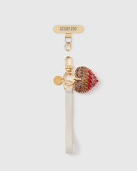EMBER PYTHON NA PUSO SA LEATHER PHONE STRAP