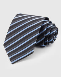 CHARCOAL SKY STRIPE NA KWINTAS