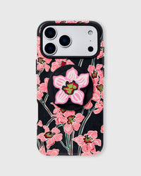 MIDNIGHT ORCHID NA CASE NG TELEPONO