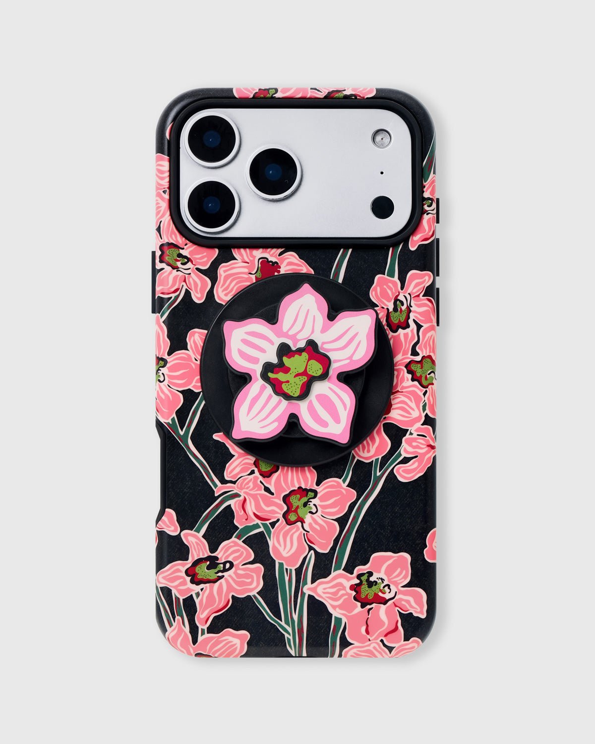 MIDNIGHT ORCHID NA CASE NG TELEPONO