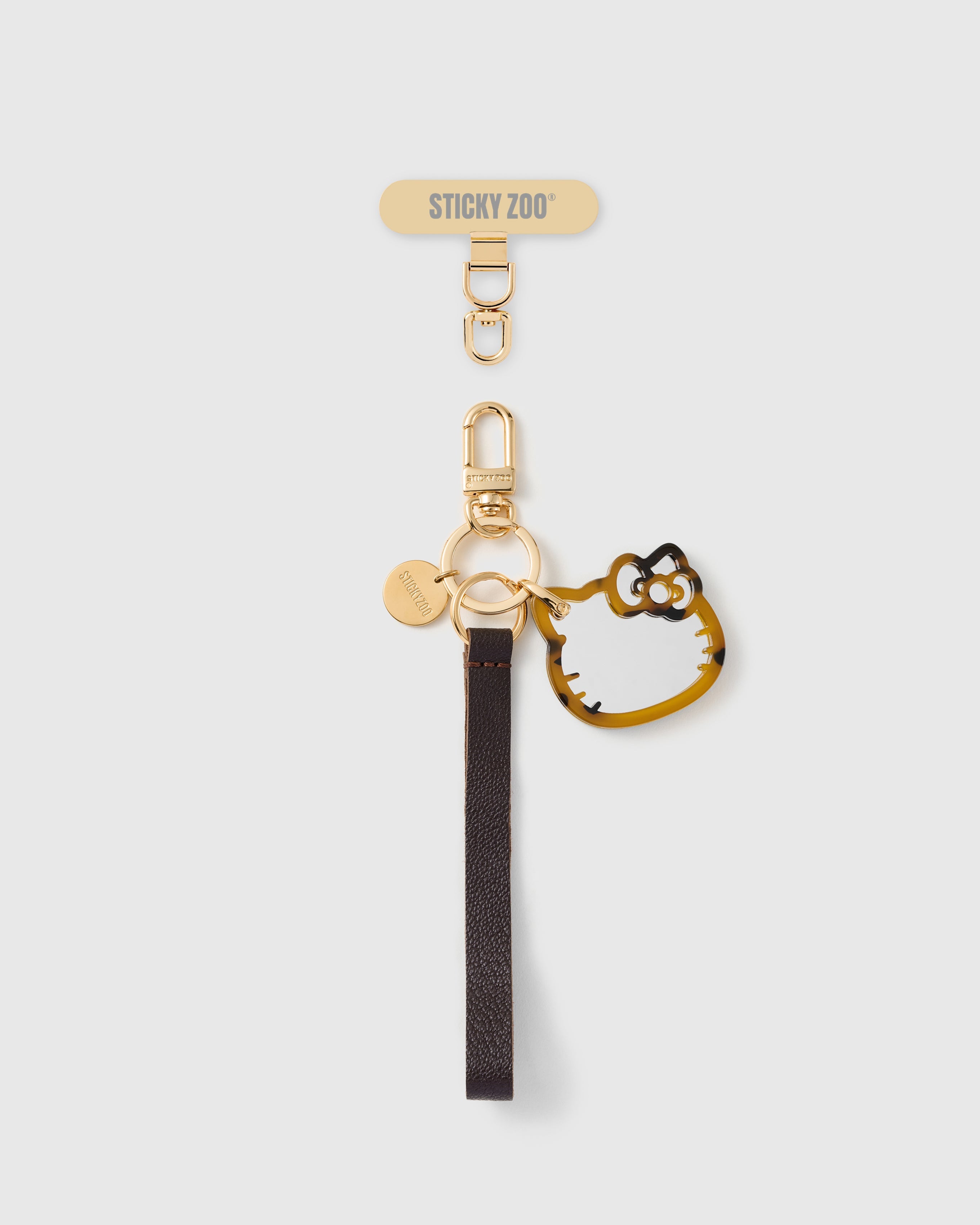 COCOA CAT LEATHER STRAP NG TELEPONO  