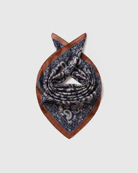 MIDNIGHT PAISLEY NA SILK SCARF
