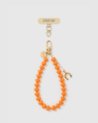 TANGERINE HORSESHOE HEART STRAP NG TELEPONO  