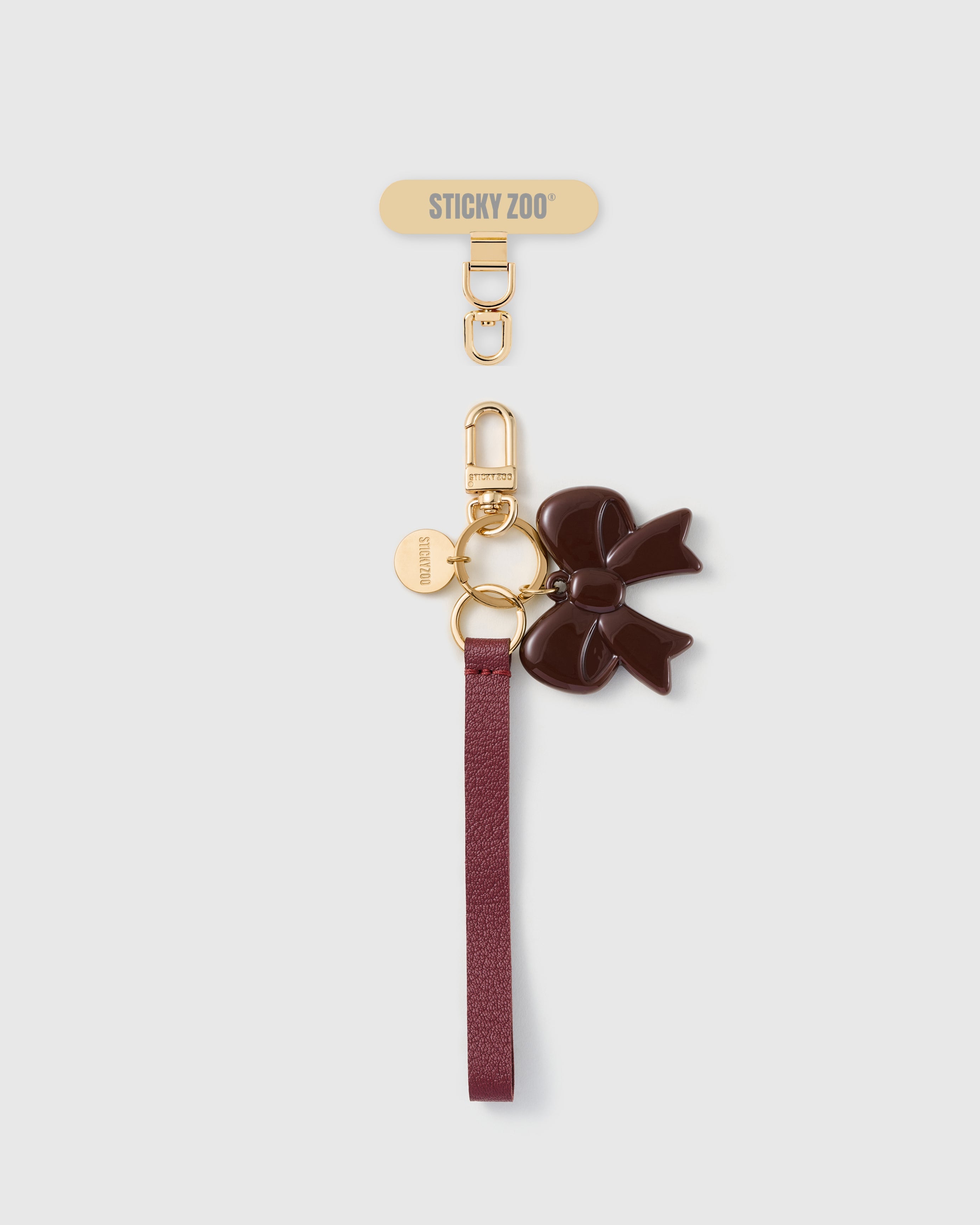 COCOA BOW LEATHER STRAP NG TELEPONO  
