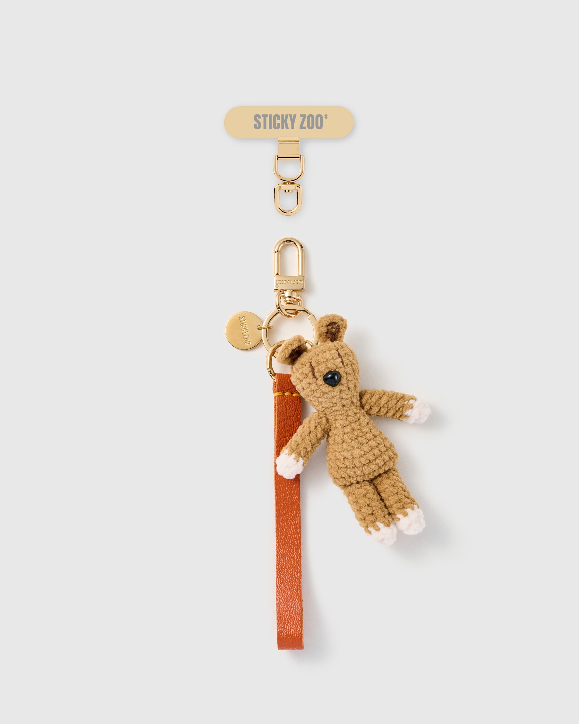 TINY BUNNY LEATHER STRAP NG TELEPONO  